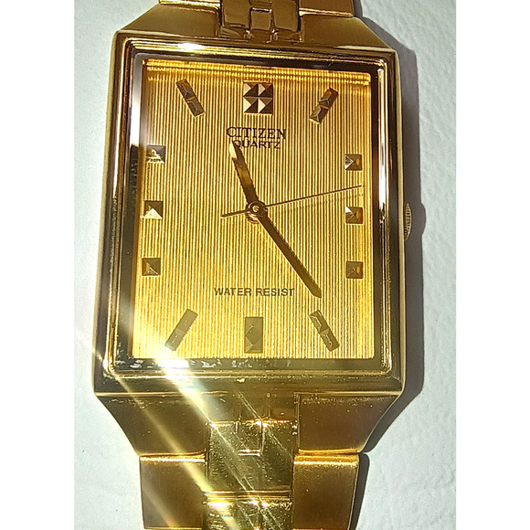 Citizen Gold Tone Tank Style Watch 1032-R wristwatch main image 14